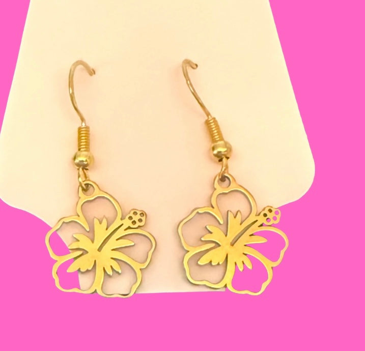 Hibiscus Earrings