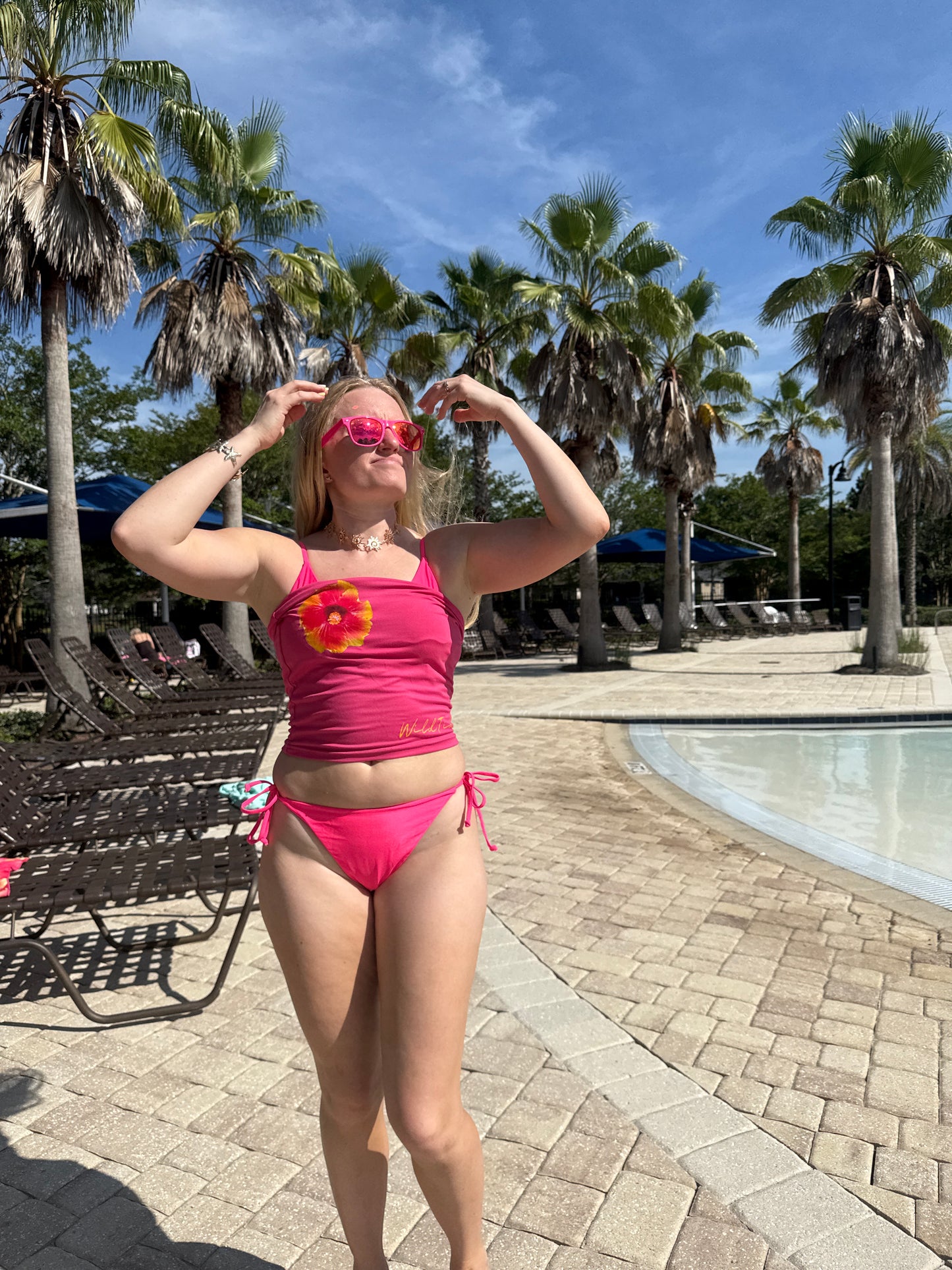 Hibiscus Tube Top