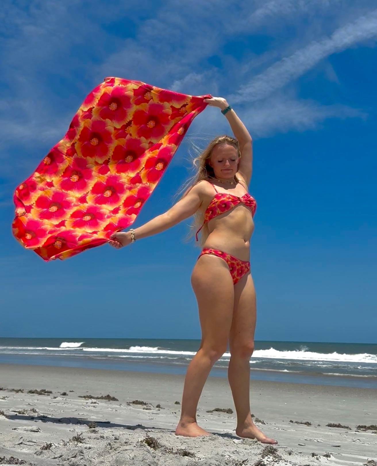 Cosmic Dancer Hibiscus Towel