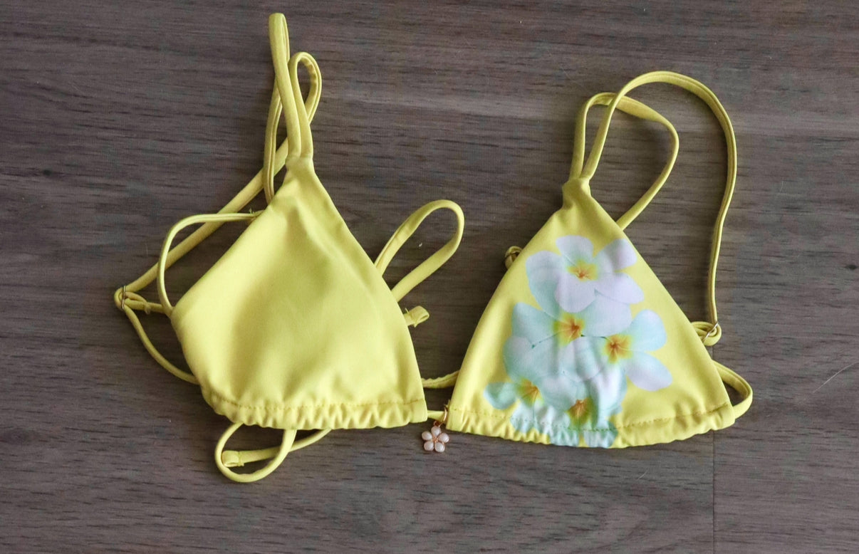 Frangipani Bikini Top